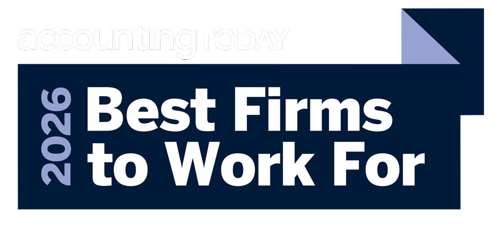 2026 Accounting Today Best Firms to Work For award logo